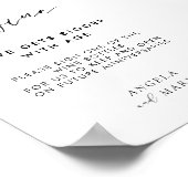 Poster Moderne S'Il Vous Plaît Signer Notre Vin Bouteille (Coin)