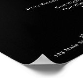 Poster moderne Simpel Silver Salon Price List (Coin)