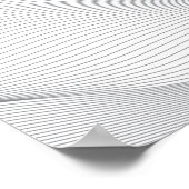 Poster Moderne, simple, cool, abstrait motif d'onde de mo (Coin)
