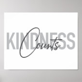 Poster Moderne, simple, cool typographiy of Kindness Coun (Devant)