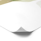 Poster Moderne Simple Élégant Chic Fleurs rouges Fête des (Coin)