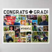 Poster Moderne Simple Graduate 17 Photo Collage (Devant)