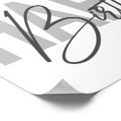 Poster Moderne, simple, urbain, cool Joyeux anniversaire (Coin)