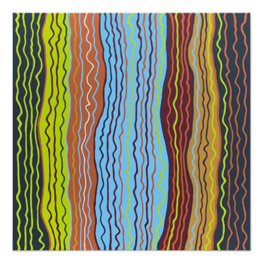 Poster moderne Squiggles 4 Perfect (Devant)