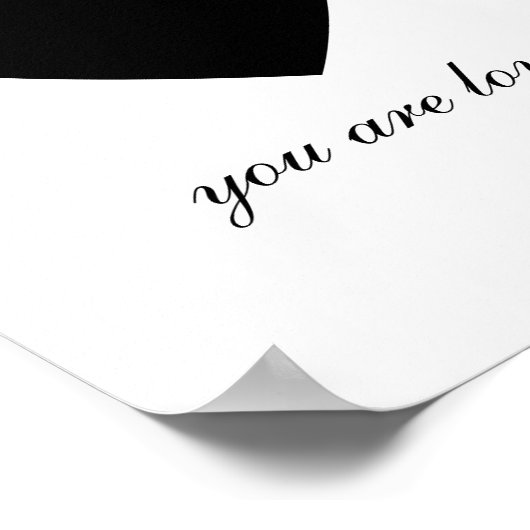 Poster Moderne Vous Êtes Aimé (Coin)