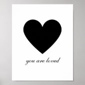 Poster Moderne Vous Êtes Aimé (Devant)