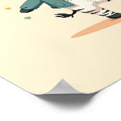 Poster Moderne Zebra Nursery Safari Wall Art (Coin)