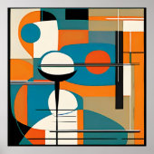 Poster Moderniste du milieu du siècle (Devant)