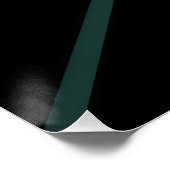 Poster Modernité en vert et or (Coin)