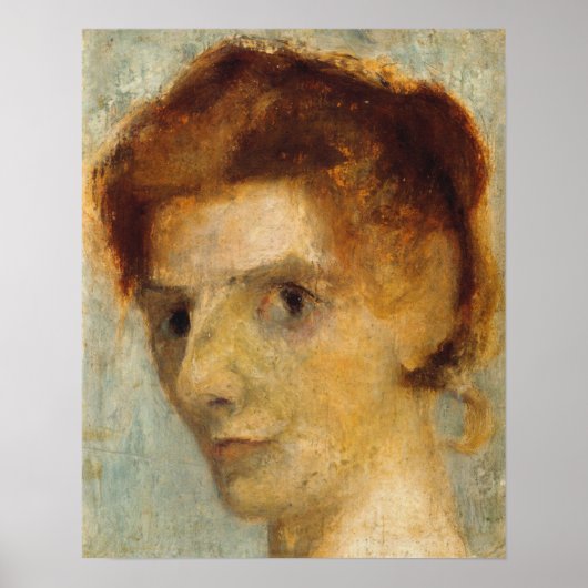 Poster Modersohn-Becker - Autoportrait 1898 (Devant)