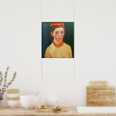 Poster Modersohn-Becker - Autoportrait Avec Rouge (Cuisine)