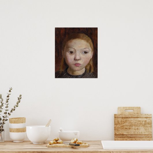 Poster Modersohn-Becker - Chef D'Une Fille (Cuisine)