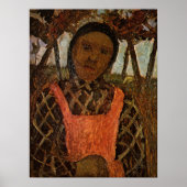 Poster Modersohn-Becker - Enfant Paysan Avec Tablier Rose (Devant)