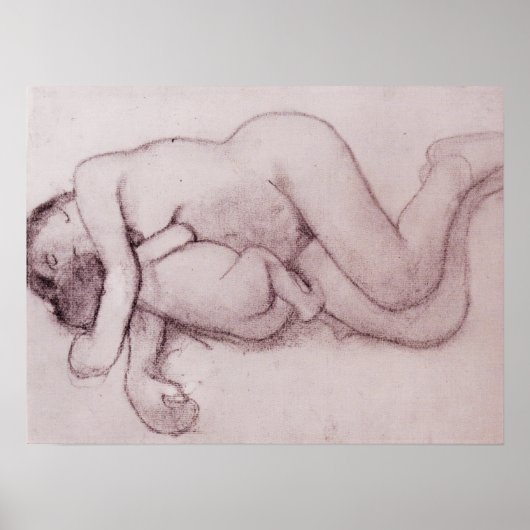 Poster Modersohn-Becker - La Mère Et L'Enfant Reclassante (Devant)