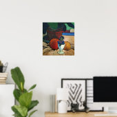Poster Modersohn-Becker - Nature morte avec plante citron (Bureau à domicile)