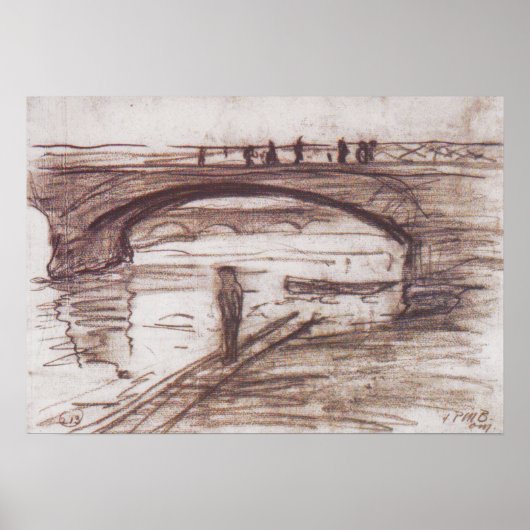 Poster Modersohn-Becker - Ponts À Paris 1905 (Devant)