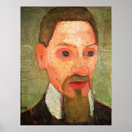 Poster Modersohn-Becker - Portrait De Rainer Maria Rilke (Devant)