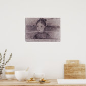 Poster Modersohn-Becker - Portrait d'Hedwig Hagemann (Cuisine)
