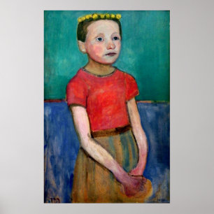 Poster Modersohn-Becker - Portrait d'une fille italienne
