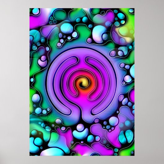 Poster Modes de vie - Art Neurographique Motif 2 (Devant)