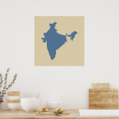 Poster Modes d'épices bleues du Cachemire Inde (Cuisine)