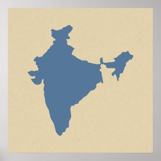 Poster Modes d'épices bleues du Cachemire Inde (Devant)