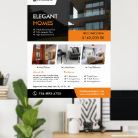 Poster modifiable personnalisé immobilier
