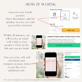 Poster Modifiable Printable Moderne Planificateur de repa