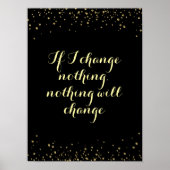 Poster Modifier positivement Motivation Inspiration Citat (Devant)