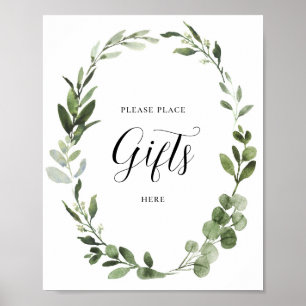Poster Modifier S'Il Vous Plaît Placer Les Cadeaux Ici Si