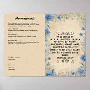 Poster Modifier, télécharger le bulletin de l'église