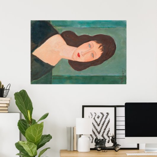 Poster Modigliani Amedeo Portrait (Bureau à domicile)