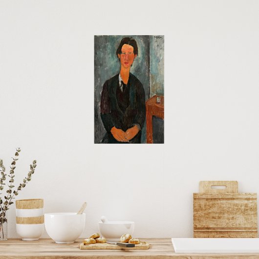 Poster Modigliani - Chaim Soutine 1917 (Cuisine)