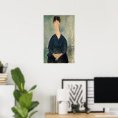 Poster Modigliani - Chanteuse de Café 1917 (Bureau à domicile)