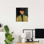 Poster Modigliani - Homme avec Casquette 1915 (Bureau à domicile)