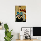Poster Modigliani - Jeanne Hebuterne 1919 (Bureau à domicile)