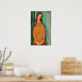 Poster Modigliani - Jeanne Hebuterne In A Yellow Jumper (Cuisine)
