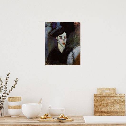 Poster Modigliani - Les juifs 1908 (Cuisine)