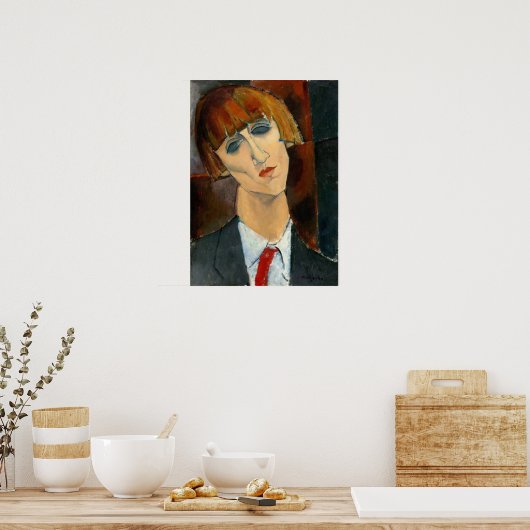 Poster Modigliani - Madame Kisling (Cuisine)