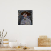 Poster Modigliani - Tête de jeune femme 1908 (Cuisine)