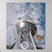 Poster Module de commande Apollo 9 ancré avec module luna (Devant)