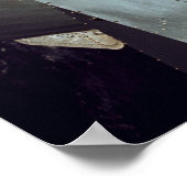 Poster Module de commande Apollo 9 ancré avec module luna (Coin)