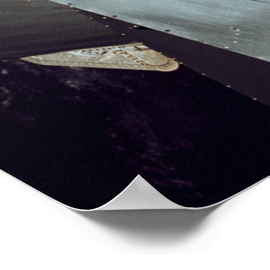 Poster Module de commande Apollo 9 ancré avec module luna (Coin)