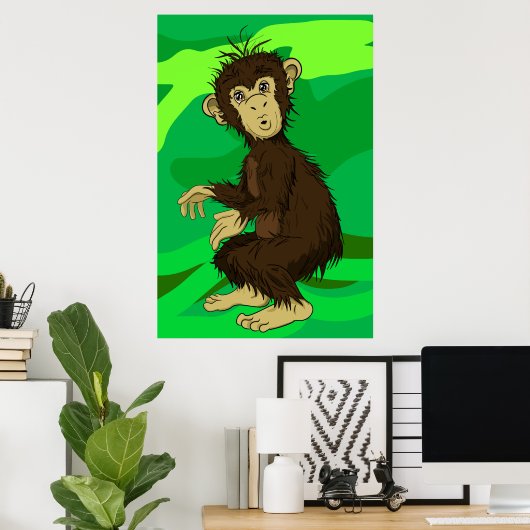 Poster Moe Monkey (Bureau à domicile)