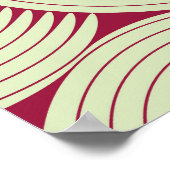 Poster Moebius Stripe : Carrelage rouge-vert infini (Coin)