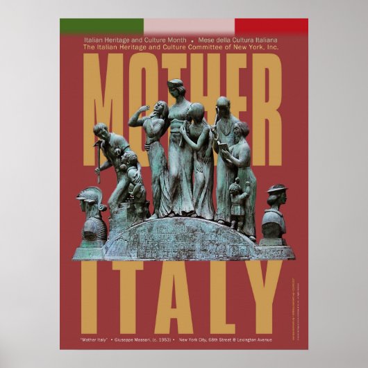 Poster Moeder Italië (Voorkant)