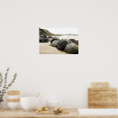 Poster Moeraki Boulders Voyage Nouvelle-Zélande (Cuisine)