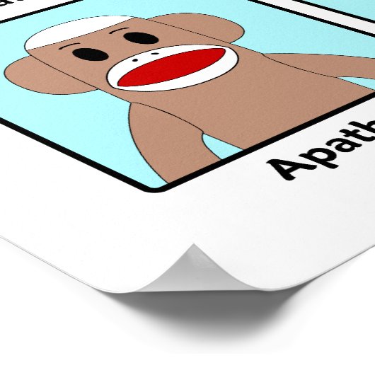 Poster Moeurs de singes de réserve (Coin)