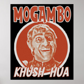 Poster Mogambo Khush Hua Bollywood Sarcastique Funny Desi