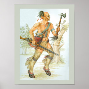 Poster Mohawk warrior